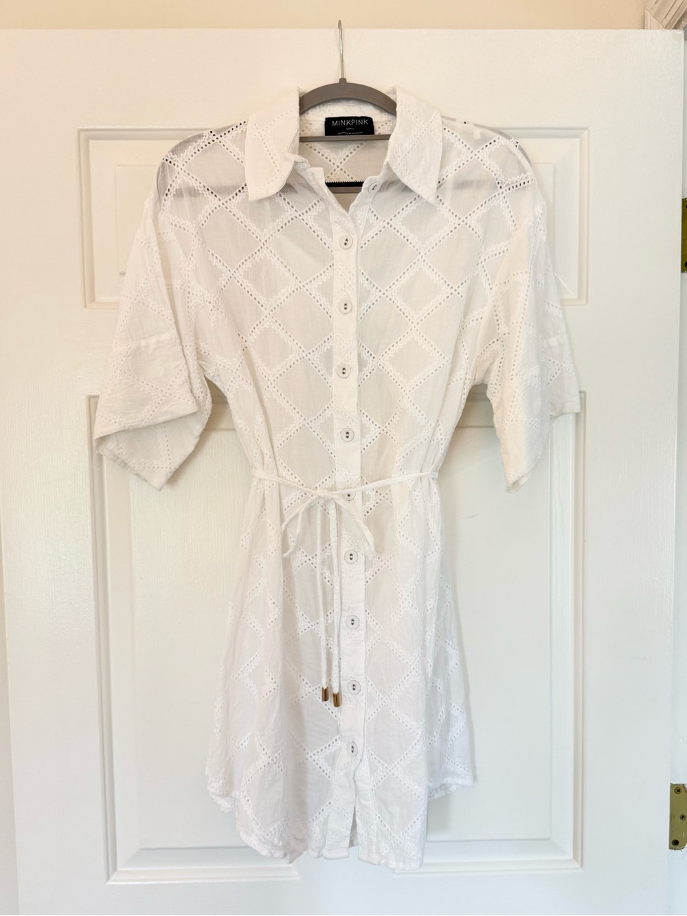 MINKPINK Eyelet Mini Dress